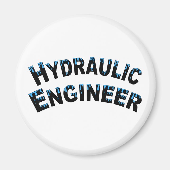 Aimant Gouttes d'eau de l'ingénieur hydraulique (Devant)