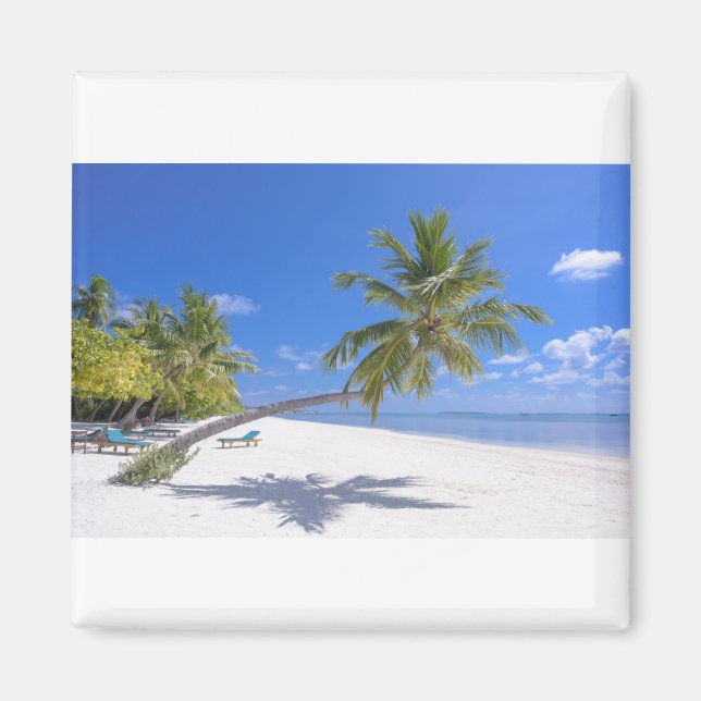 Aimant Grace Bay, Turcs & Caicos Sable & Blue Ocean Waves (Devant)