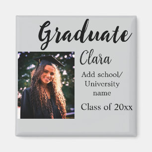 Aimant Graduation ajouter nom classe de 20xx félicitation