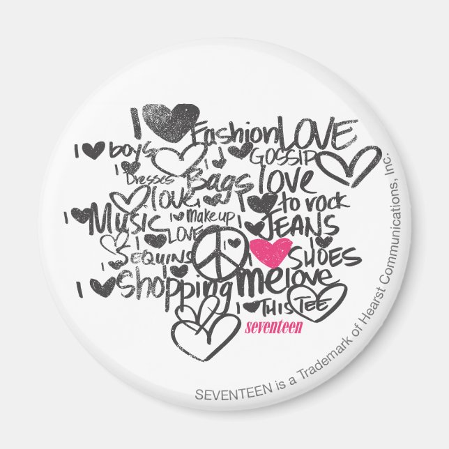 Aimant Graffiti Magenta (Devant)