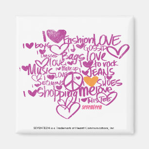 Aimant Graffiti orange/violet