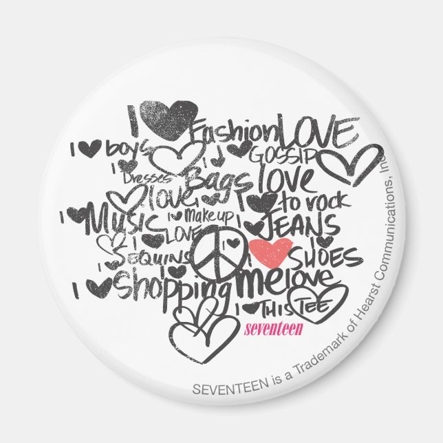 Aimant Graffiti rose (Devant)