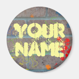 Aimant Graffiti sur brique