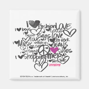 Aimant Graffiti violet