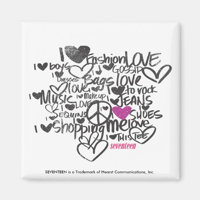 Aimant Graffiti violet (Devant)