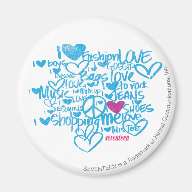 Aimant Graffiti violet/aqua (Devant)