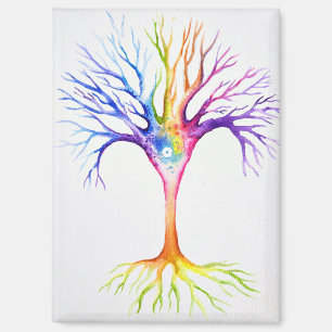 Aimant Grand arbre neuronal coloré