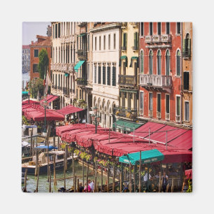 Aimant Grand Canal de Venise Italie avec bateaux gondoles