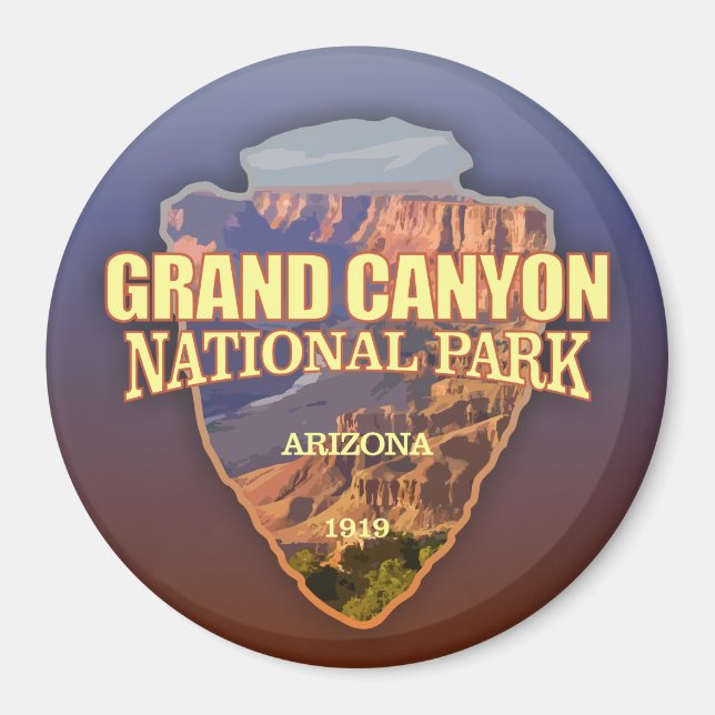 Aimant Grand Canyon NP (flèche) (Devant)