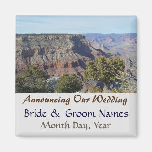 Aimant Grand Canyon Voir mariage Enregistrer la date Magn