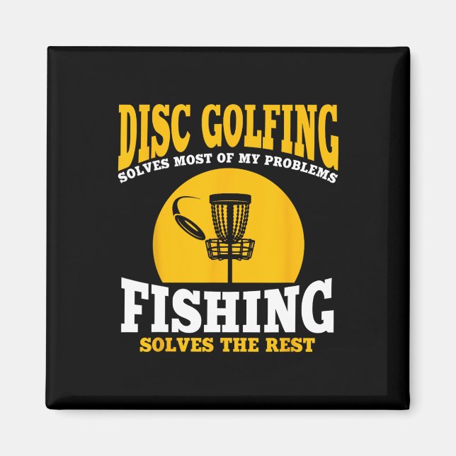 Aimant Grand Disque Golf Et Cadeau De Pêche (Devant)