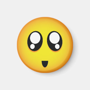 Aimant Grand emoji teary mignon et minuscule de yeux