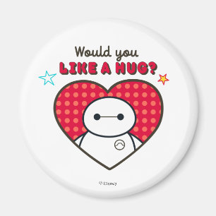 Aimant Grand héros 6  Baymax - Aimeriez-vous un câlin ?
