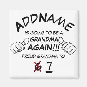 Aimant Grand-maman faite sur commande encore