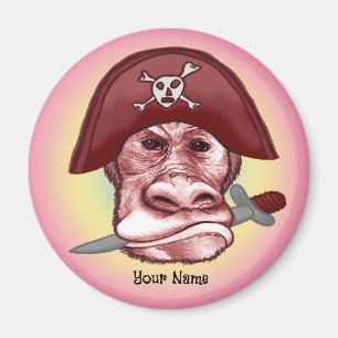 Aimant Grand Méchant Singe Pirate