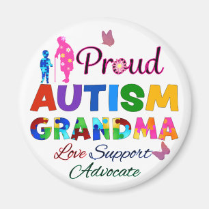Aimant Grand-mère de l'autisme fier