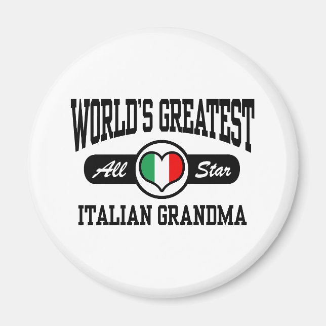 Aimant Grand-mère italienne (Devant)
