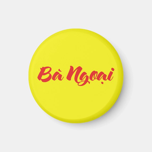 Aimant Grand-mère vietnamienne (maternelle) - Bà Ngotchi (Devant)