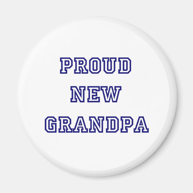 Aimant Grand-papa fier des textes d'université nouveau (Devant)