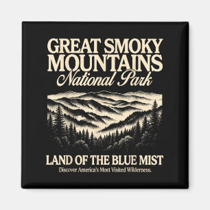 Aimant Grand parc national des monts Great Smoky vintage
