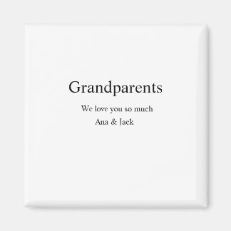 Aimant Grand-parents nous vous aimons ajouter nom simple