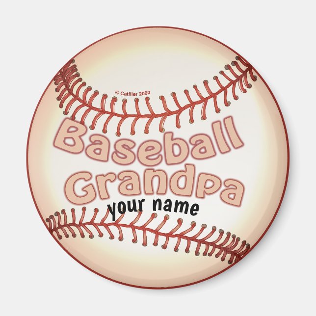 Aimant Grand-père du baseball (Devant)