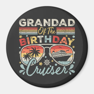 Aimant Grand-père du Cercle de vacances de croisière d'an