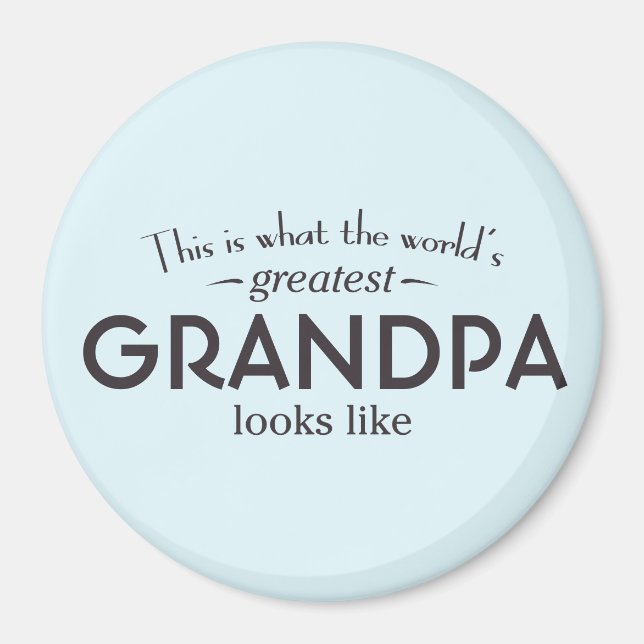 Aimant Grand-père du monde (Devant)