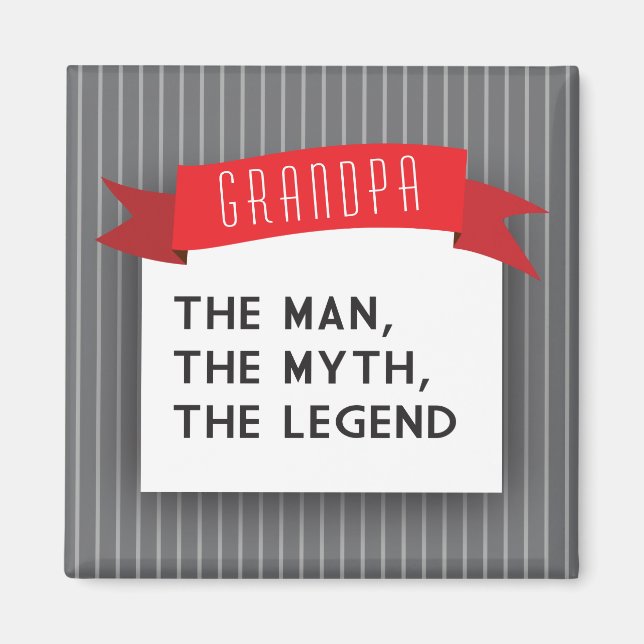 Aimant Grand-Père - L'Homme, Le Mythe, La Légende (Devant)