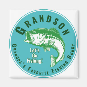 Aimant Grand-père's Favori Fishing Buddy