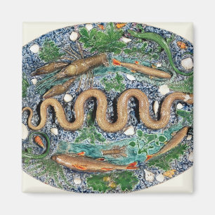 Aimant Grand plat ovale moulé en relief