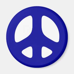 Aimant GRAND SYMBOLE Bleu DE LA PAIX