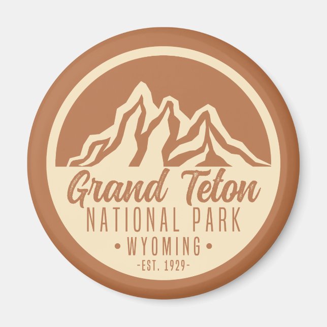 Aimant Grand Teton National Park Wyoming USA (Devant)