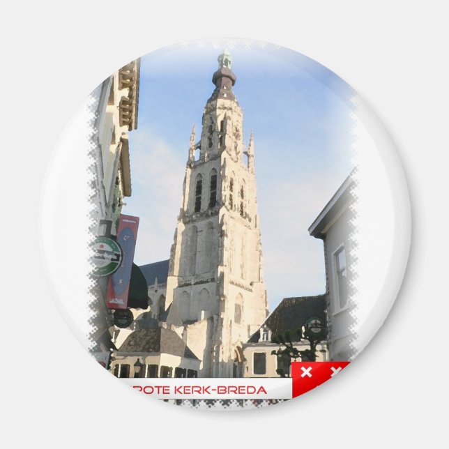 Aimant Grande église, Breda, Pays-Bas (Devant)