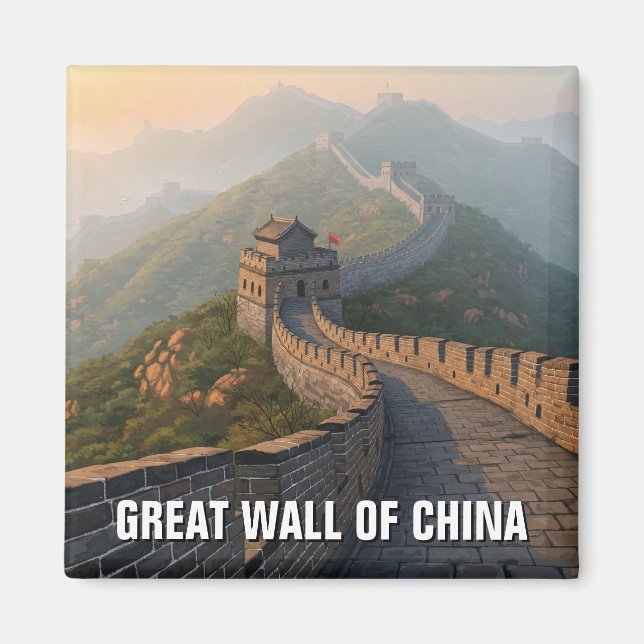 Aimant Grande Muraille de Chine Voyage (Devant)