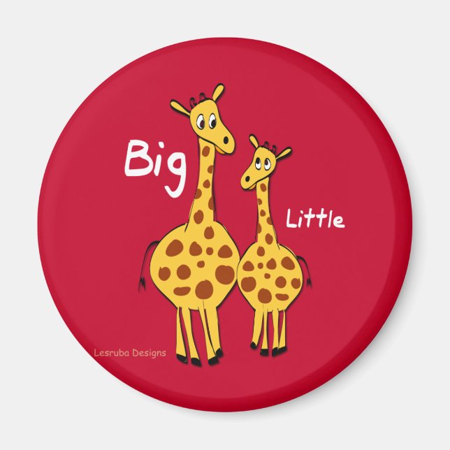 Aimant Grande petite girafe (Devant)