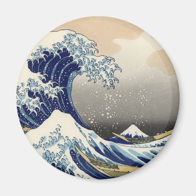 Aimant Grande vague Kanagawa peinture japonaise (Devant)