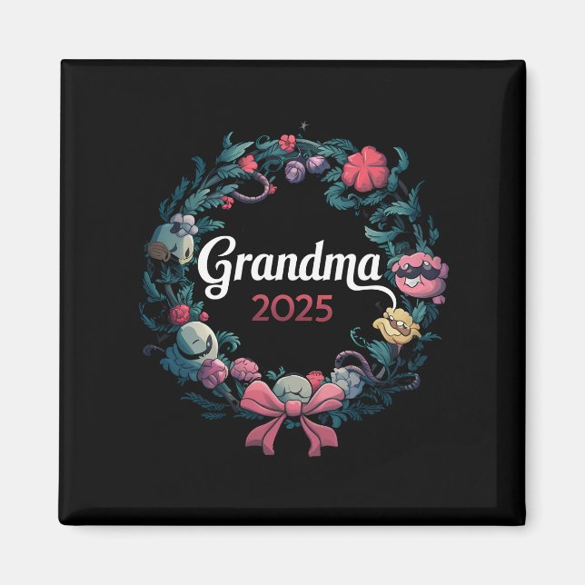 Aimant Grandma 2025 Pour Nouveau Cadeau Grand-Mère (Devant)