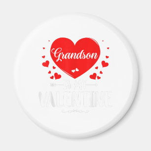 Aimant Grandson Est Mon Valentine Matching Fam Grandma Ca