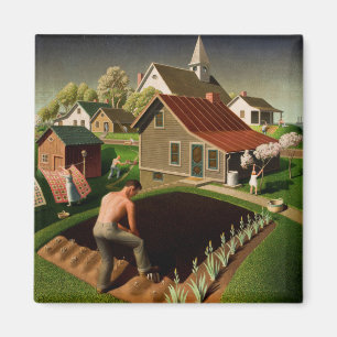 Aimant Grant Wood Spring in Town (1941)