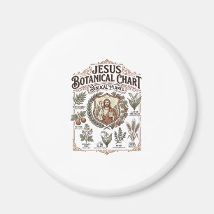 Aimant Graphique botanique de Jésus Plantes bibliques Jés