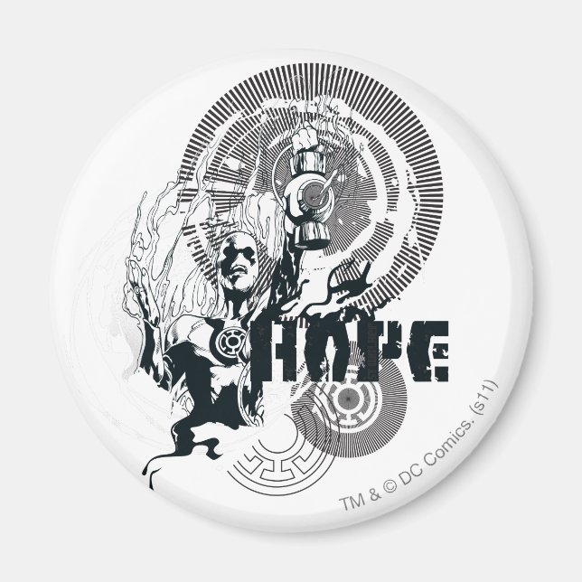 Aimant Graphique de lanterne bleue 4 (Devant)