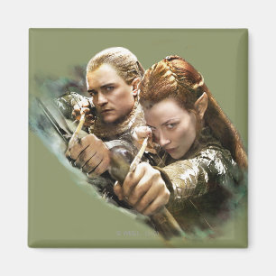 Aimant Graphique de LEGOLAS GREENLEAF™ et de TAURIEL™