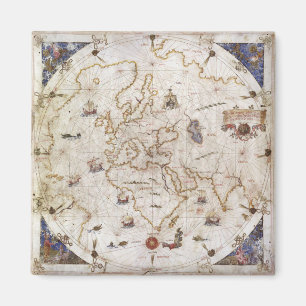 Aimant Graphique de Portolan du monde 1519