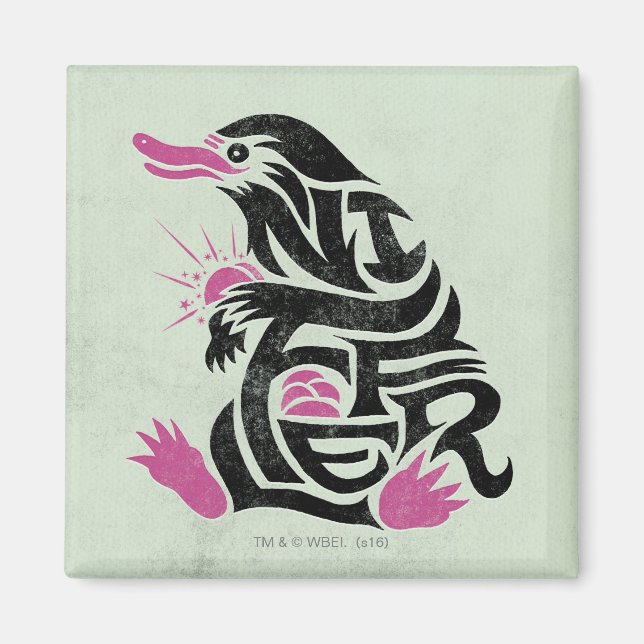 Aimant Graphique de typographie NIFFLER™ (Devant)