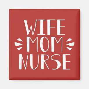 Aimant Graphique d'infirmière de maman d'épouse