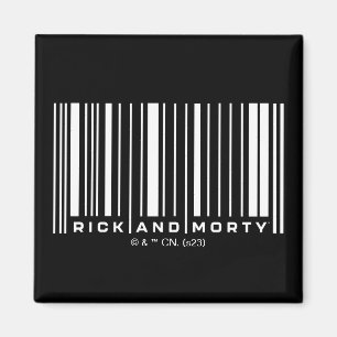 Aimant Graphique du code barre de Rick et Morty