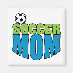 Aimant graphique textuel de la mère de football