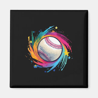 Aimant Graphisme de joueur et de fan de baseball 