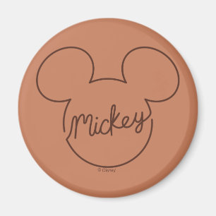 Aimant Graphisme du nom de Mickey en icône en ligne conti